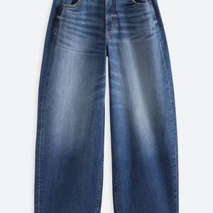 Daze Denim Wide Leg Baggy Jeans in Washed Blue